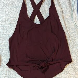 Lululemon Athletica Burgundy Crop Top